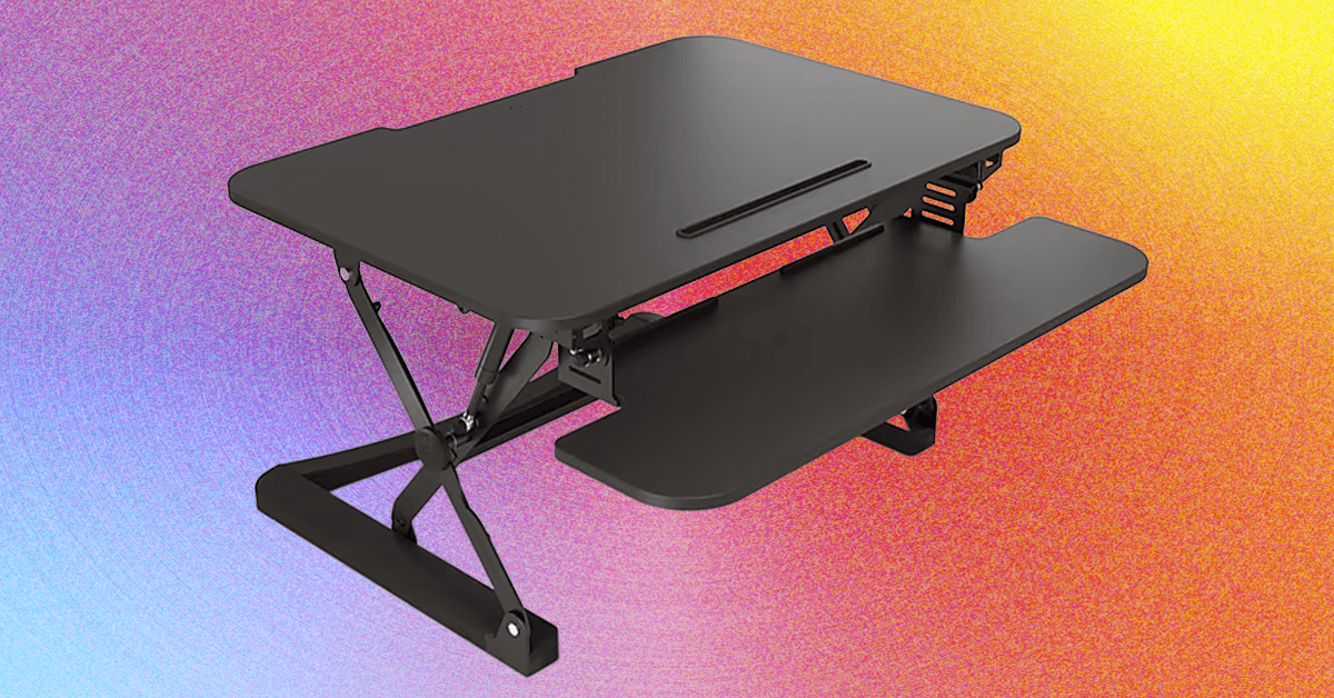 This Staples FlexFit Desk Converter Is Well-Priced and Reliable