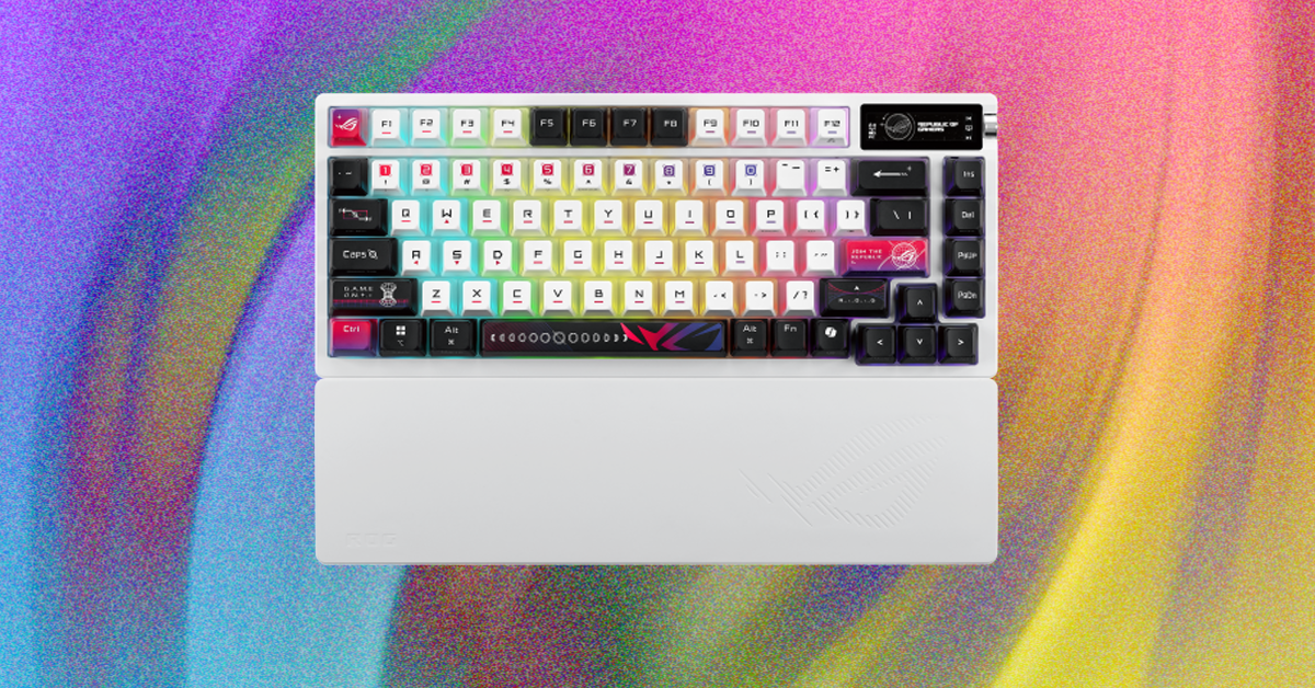 I Surprisingly Can’t Get Enough of the Space-Age Looks of This Asus Gaming Keyboard