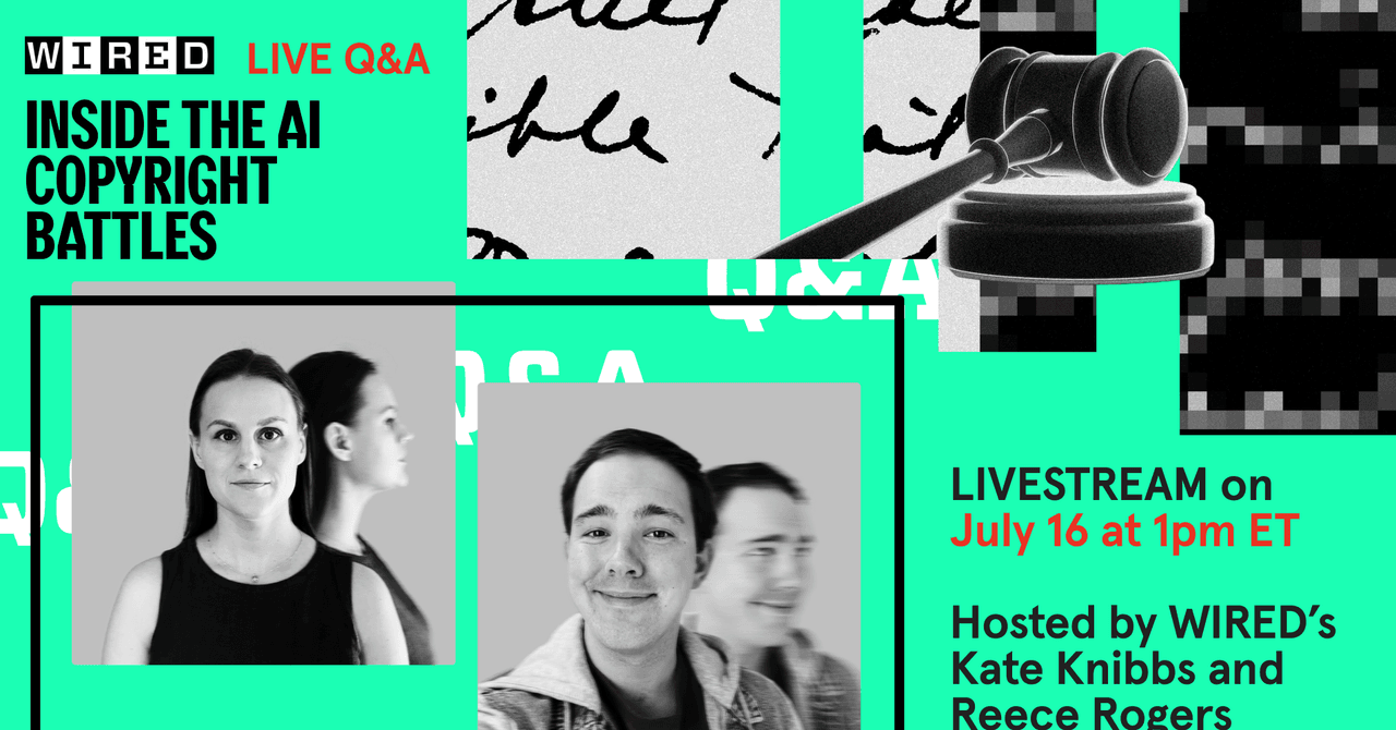 Join Our Livestream: Inside the AI Copyright Battles