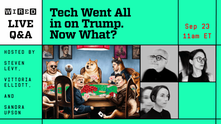 Livestream: Tech Went All In on Trump. Now What?